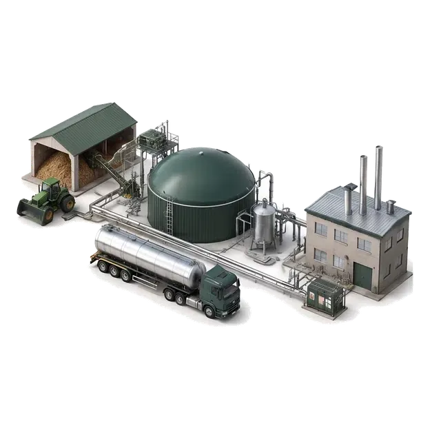 Bioenergy plant model, project review document and calculator illustrating investor due diligence