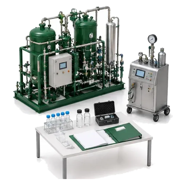 Renewable gas sampling, verification documents and quality equipment